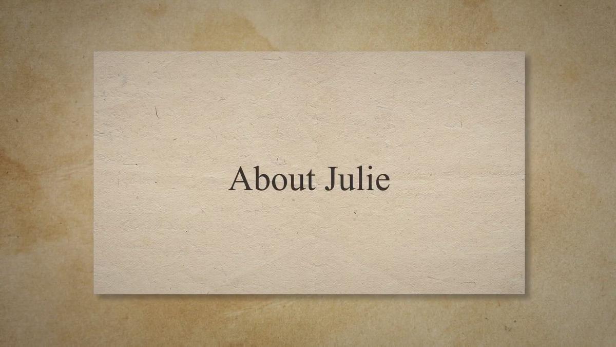 'Video thumbnail for Julie Hebert'