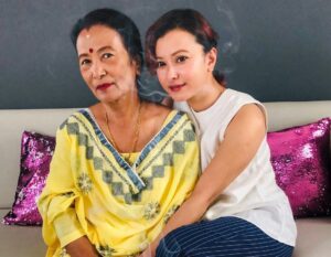 Namrata Shrestha mother