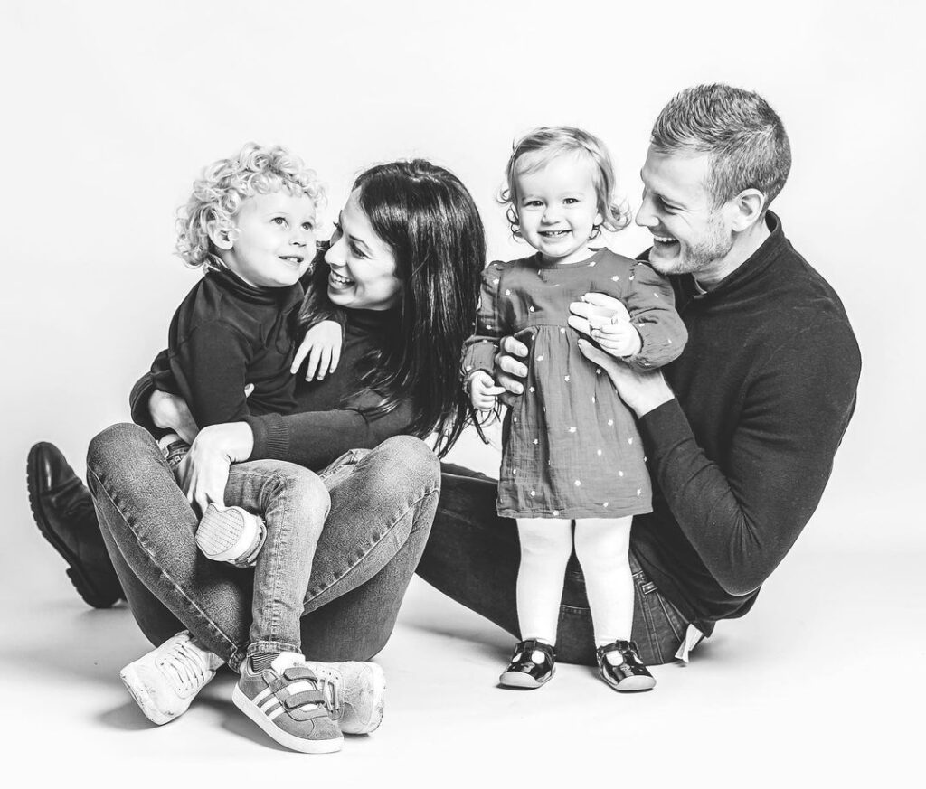 Tom Hopper Family wife, son and daughter