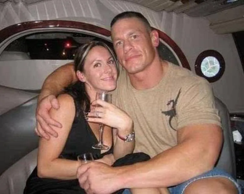 Elizabeth Huberdeau and John Cena