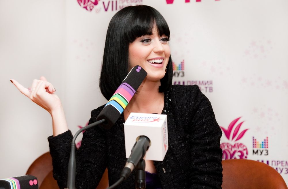 Katy Perry during an interview